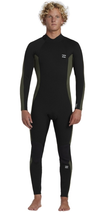 2025 Billabong Mens Foil 3/2mm Flatlock Back Zip Wetsuit